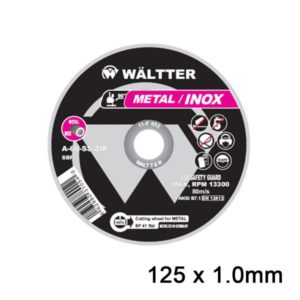 Δίσκοι Κοπής Σιδήρου / INOX WALTTER 125x1.0mm 1251022