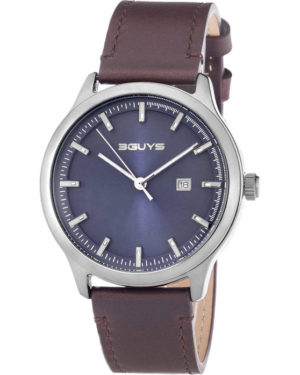 3GUYS Brown Leather Strap 3G93002