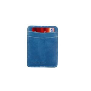Δερμάτινο πορτοφόλι magic wallet Hunterson CP1-AZWH Azur White