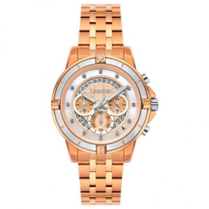 BREEZE Divinia 212311.4 Crystals Chrono Rose Gold Stainless Steel Bracelet