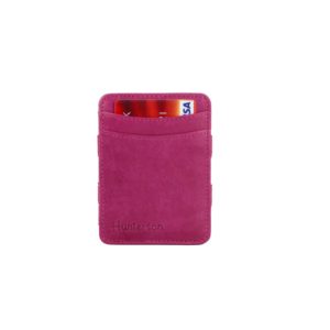 Δερμάτινο πορτοφόλι magic wallet Hunterson CS1-RAS Rasberry