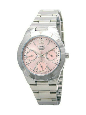 CASIO Collection Silver Stainless Steel Bracelet LTP-2069D-4AVEG