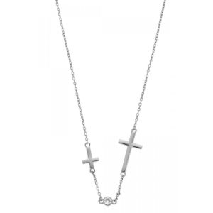 BREEZE Γυναικείο Κολιέ με σταυρούς 925 ασήμι 413010.4