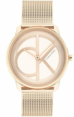 Calvin Klein Iconic Rose Gold Mesh Band Stainless Steel 25200035