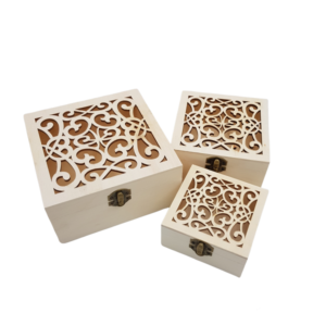Σετ 3 ξύλινα κουτιά decoupage με σχέδιο SDS-1149