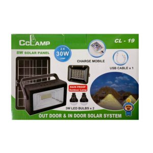 Σύστημα φωτισμού με ηλιακό πάνελ + powerbank 30W CL-19