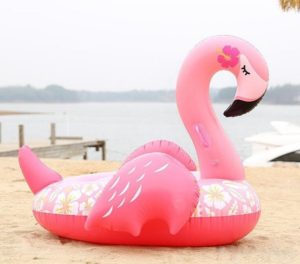 Φουσκωτό flamingo θαλάσσης ride on 150x105 cm