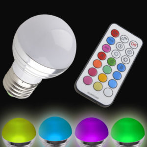 Λάμπα LED 8W RGB+W E27 εναλλαγής χρωμάτων