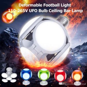Football UFO Αναδιπλούμενη LED Λάμπα E27 40W