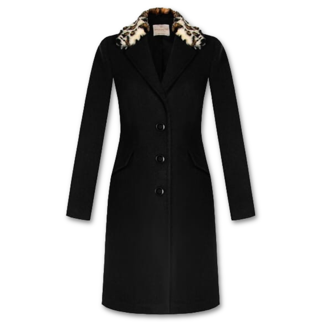 Μαύρο παλτό plus size Kitana by Rinascimento - Μαύρο, 3XL