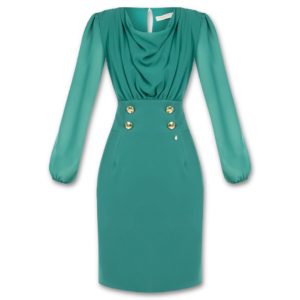 Φόρεμα κοκτέιλ Rinascimento - Πράσινο, XL