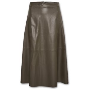 Δερμάτινη φούστα άλφα γραμμή Malene Soaked in Luxury - Πούρου, S