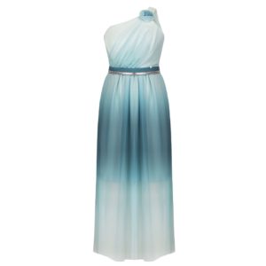 Μάξι φόρεμα με έναν ώμο Kitana by Rinascimento - Τυρκουάζ, L