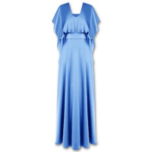 Σατέν πολυμορφικό φόρεμα Rinascimento - Γαλάζιο, L