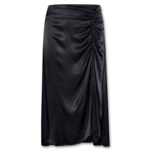 Μαύρη σατέν φούστα Verica Culture - Μαύρο, S