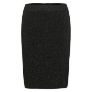 Μαύρη φούστα με γκλίτερ Ozara Inwear - Μαύρο, M