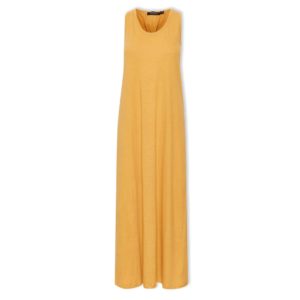 Καλοκαιρινό μακρύ μακό φόρεμα Linena Soaked in Luxury - Κίτρινο, L