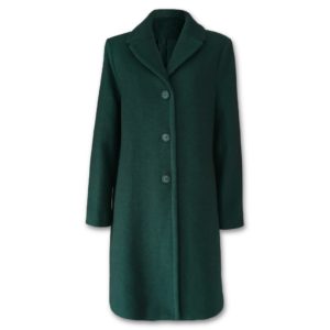Μάλλινο παλτό plus size Kitana by Rinascimento - Πράσινο, 4XL