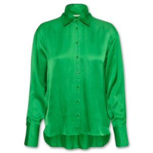 Σατέν πουκάμισο πράσινο Pauline InWear - Πράσινο, S