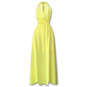 Κίτρινο μάξι φόρεμα Rinascimento - Κίτρινο, XL