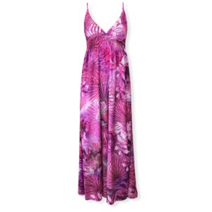 Μάξι φόρεμα τρόπικαλ Rinascimento - Βιολετί, S