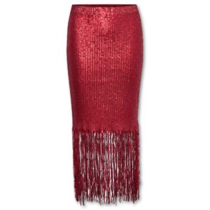 Φούστα με παγιέτες Nicole Soaked in Luxury - Κόκκινο, XS