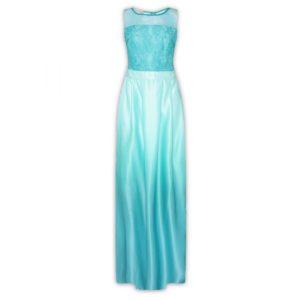 Μακρύ αμπιγιέ φόρεμα Rinascimento - M, Aqua