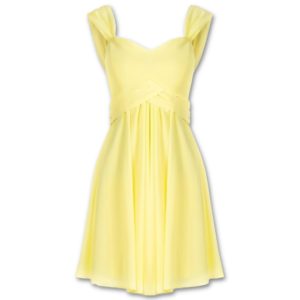 Κοντό φόρεμα για γάμο Rinascimento - Κίτρινο, M