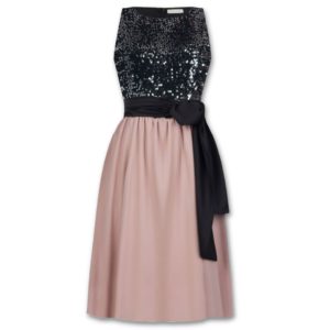 Ροζ φόρεμα με παγιέτες Rinascimento - Ροζ, M