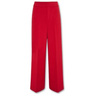 Ψηλόμεσο φαρδύ παντελόνι Ilma Inwear - Κόκκινο, L