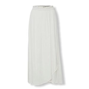 Λευκή μάξι πανό φούστα Visilla Cream - Λευκό, M