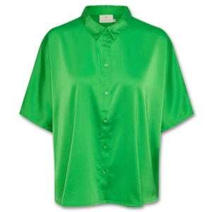 Πράσινο σατέν πουκάμισο Sasmina Kaffe - Πράσινο, M