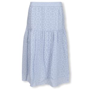 Γαλάζια μίντι φούστα μπροντερί Marlie Peppercorn - Γαλάζιο, XL