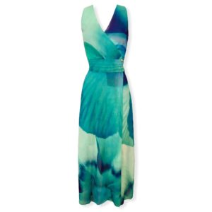 Μακρύ κρουαζέ φόρεμα Rinascimento - S, Aqua