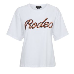 Άσπρο t-shirt με κέντημα Rodeo Soaked in Luxury - Λευκό, S