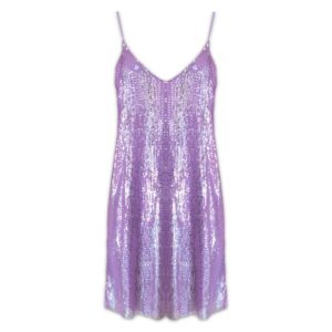 Μωβ φόρεμα παγιέτα Rinascimento - Μώβ, XL