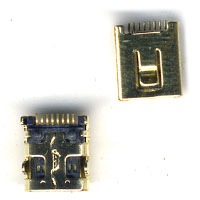 Υποδοχη Φορτισης Για China Models Με 8 Pins Τυπου itech micro usb Χρυσο