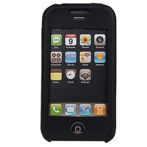 Silicone Skin Protector for Apple iPhone (Black)