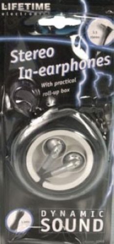 Earphone Stereo Roll-Up Box for mp3