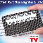 Μεγεθυντικός φακός OWL Credit Card Size Magnifier & led Light