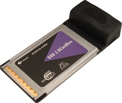 PCMCIA 4 Port USB 2.0 Card
