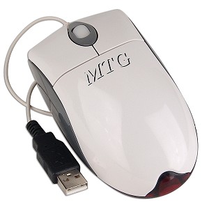 MTG MD-333UP00G 3-Button USB Optical Scroll Mouse (Beige)