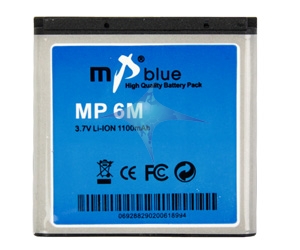 mp Blue Battery for Nokia like BP-6M