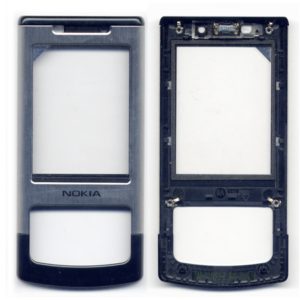 Προσοψη Για Nokia 6500 Slide Ασημι-(Μαυρο Πανω-Κατω Μερος) Μονο Εμπρος Με Ακουστικο SWAP (251917)