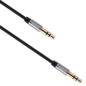 Audio cable 3.5mm jack M/M, Remax, 2.0m, Black - 18269