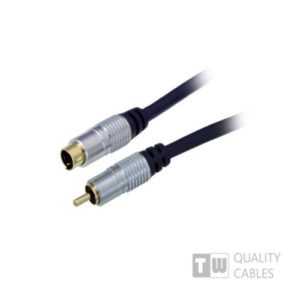 Gold 1.5M Hq Premium S-Video Plug To 1Rca M blister pack ( 12112 )