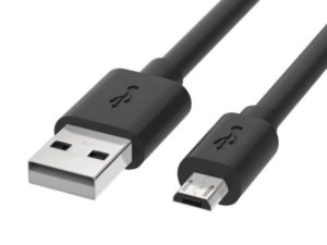 USB Cable - Micro USB - 1,0 Meter (Black)