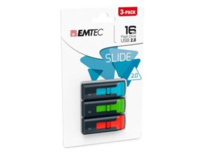 USB FlashDrive 16GB EMTEC C450 Slide 2.0 (3-PACK)
