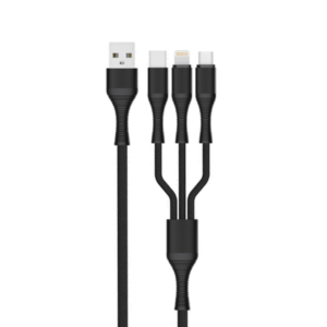 Charging cable LDNIO LC94, 3in1, Type-C, Micro USB, Lightning, 1.2m, Different colors - 40069