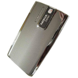 Καλυμμα Μπαταριας Για Nokia E66 Ασημι Μεταλλικο OEM